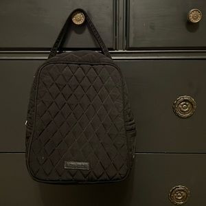 Black quilted Vera Bradley lunch bag